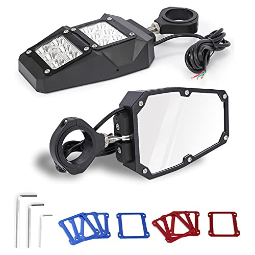 Espejos Retrovisores Luces Led Utv Atv, 1.752 Pulgadas,...