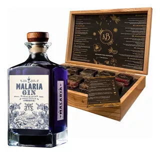 Gin Malaria 700ml Con Estuche Kaia X10 Botanicos Premium