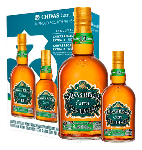 Whisky Chivas Regal Extra 13 750 Ml + 375 Ml