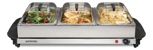 Servidor Buffet Y Calentador De Alimentos, Calor Ajustable, 