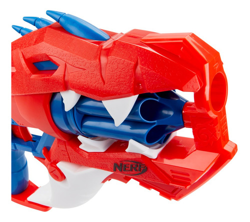 Lanzador Nerf Dinosquad Raptor Slash 6 Dardos Rojo