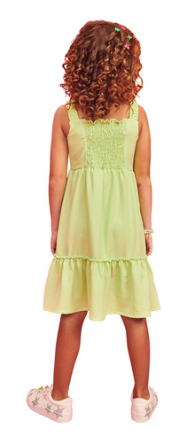 Vestido Infantil Verde Com Brilho 68313 Infanti .ale.