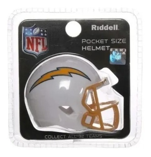 Mini Casco Nfl - Riddell Pocket Size - Los Angeles Chargers