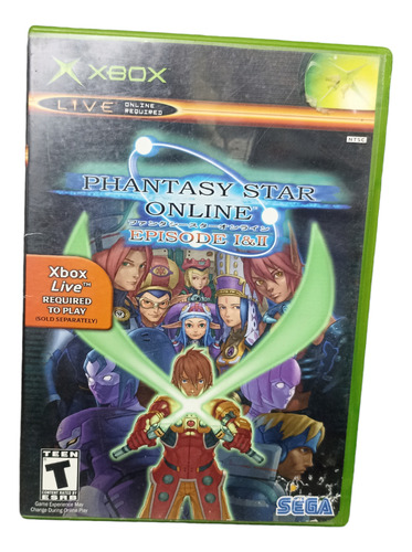 Phantasy Star Online Episode 1 & 2 Xbox Clásico Con Manual (Usado)