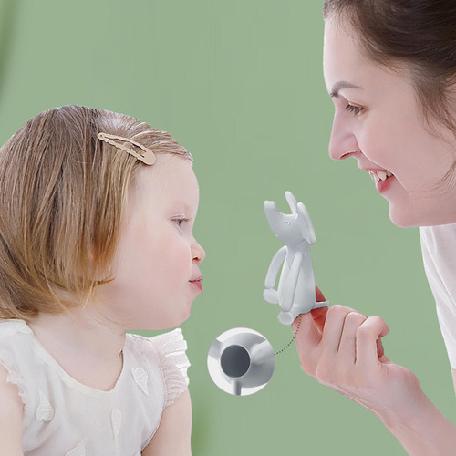 Agarre De Ejercicio De Juguete De Dentición De De Gris