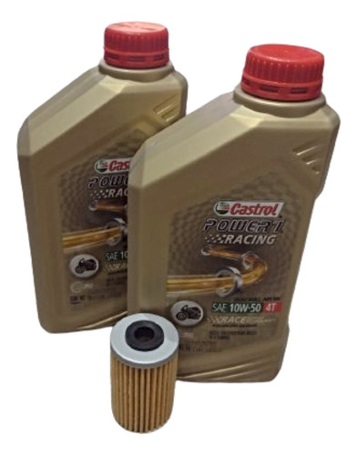 Service Bajaj Rouser Ns200 Castrol Power1 10w50 X2 + Filtro