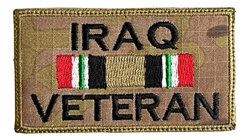Parche Para Veteranos De Irak, Bordado Táctico Con Moral Mil