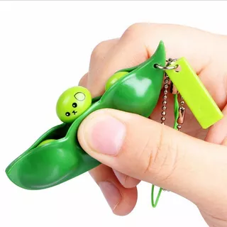 Pop It Fidget Toy Chaveiro Amendoim Ou Ervilha Anti Stress