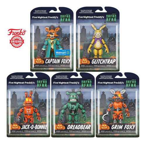 Dreadbear Fnaf Colección Completa 5 Figuras Funko Originales (Usado)