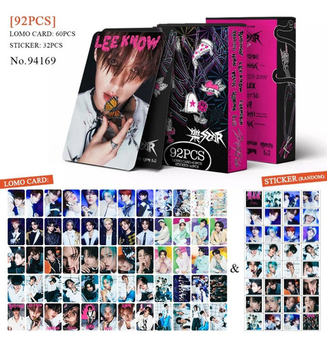 92 Piezas (60 Photocards + 32 Stickers) De Stray Kids Kpop