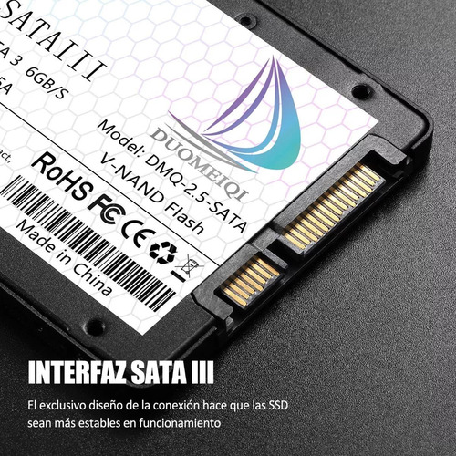 Disco Sólido Ssd Interno Duomeiqi Sata 128gb Para Laptop Pc Color Negro