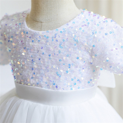 Vestido Elegante De Tul Para Fiesta De Niña Con Flores, Vest