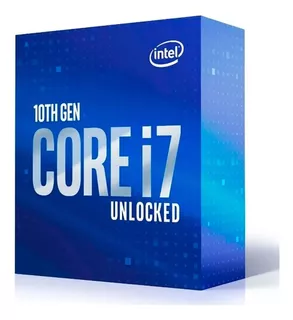 Procesador gamer Intel Core i7-10700K BX8070110700K de 8 núcleos y 5.1GHz de frecuencia con gráfica integrada