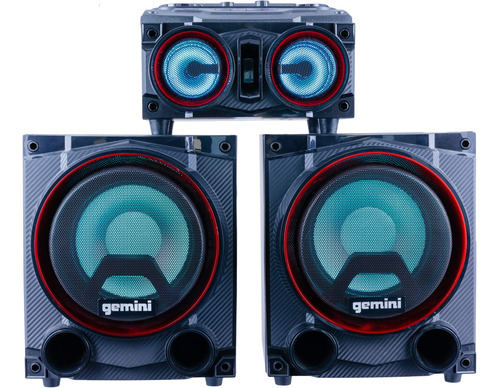 Gemini Sound Gsys- Sistema Estéreo De Luz Led Bluetooth Pa.