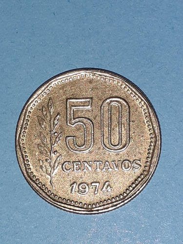Moneda De 50 Centavos Del Año 1974