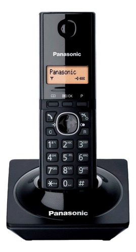 Teléfono Panasonic Kx-tg1711 Inalámbrico - Color Negro