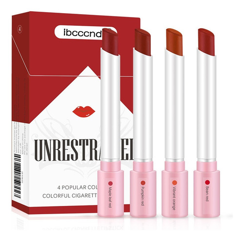 Ae Set De Labiales Cigarrillos Mate De Larga Duración