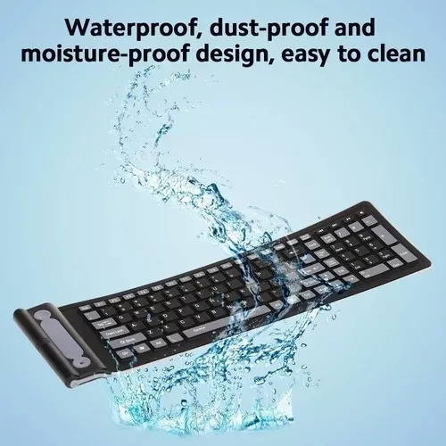 Teclado Flexible De Silicona Plegable B Usb Para Portátil C