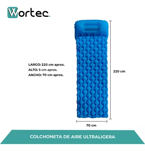 GENERICO Colchoneta Inflable Ultra Ligera Camping Camping X56 CCH6