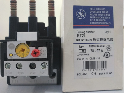 Rele Termico 78 - 97  Amp General Electric