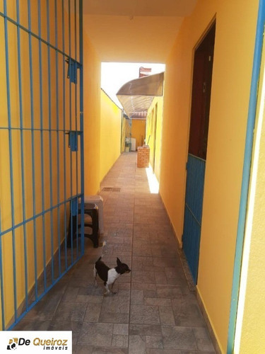 Imagem 5 de 24 de Sobrado Em Mongaguá, Bairro Itaóca, Geminada, Lado Praia , 3 Dormitórios Sendo 2 Suítes, Sala, Cozinha, Banheiro, , Churrasqueira, Garagem, Terraço, - 6294 - 69557877