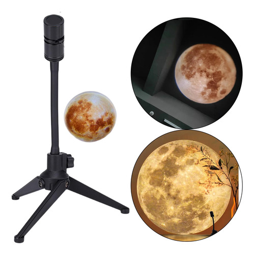 Moon Night Light Carga Fantasy Proyector Luz De 18 Cm