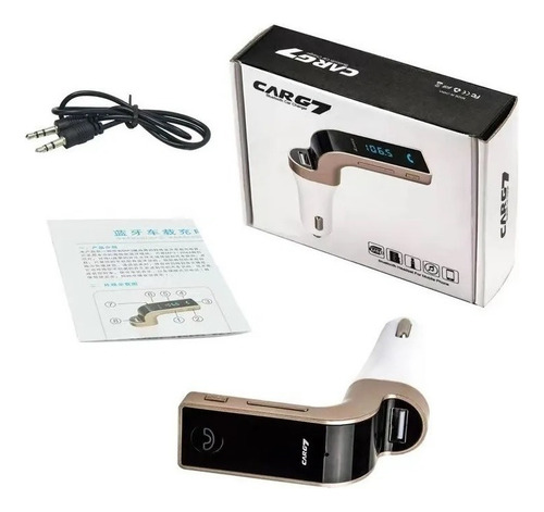 Bluetooth Transmisor Fm Auto Cargador Usb 3.5 Manos Libres