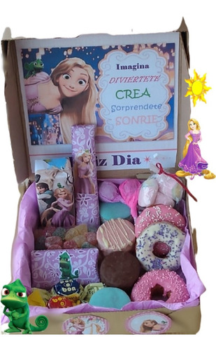  Dia Del Niño Cajita Golosinera  Rapunzel Con Globo Met