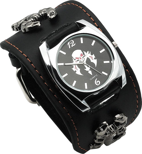 Punk Scorpion - Reloj De Pulsera Con Diseño De Calavera Pa.