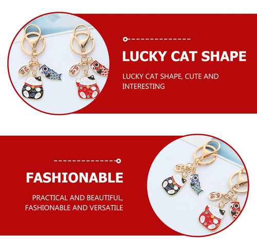 2 Uds Llavero Japonés Llavero De Estilo Japonés Gato