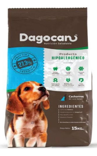 Dagocan Alimento Para Perros Cachorro, Hipoalergénico 15kg