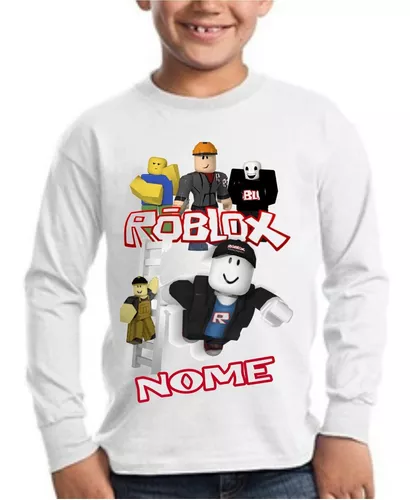 Camiseta Filho Roblox com Nome