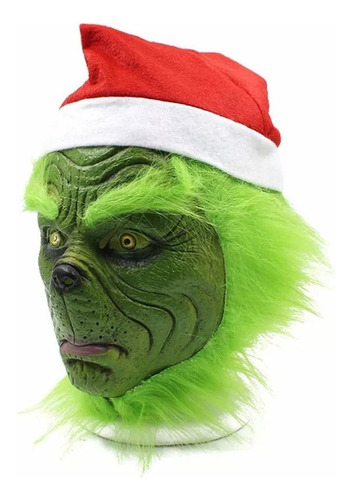 Disfraz De Navidad Con Máscara De Cabeza Completa De Látex