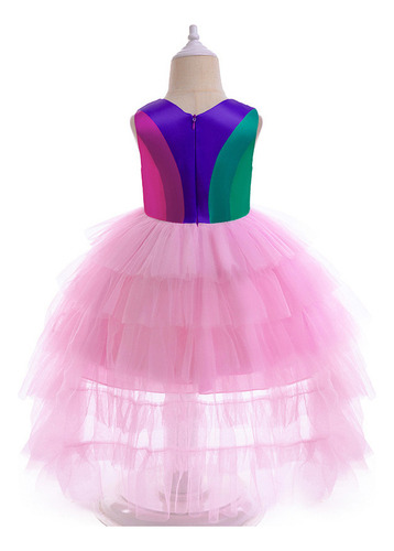 Disfraz De Trolls Poppy Cosplay Vestido Niña Fiesta