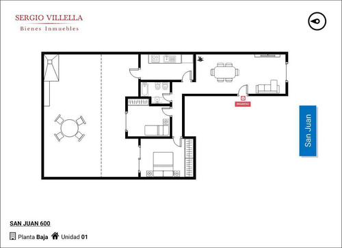 Imagen 2 de 13 de Departamento De Dos Dormitorios En Venta En Rosario