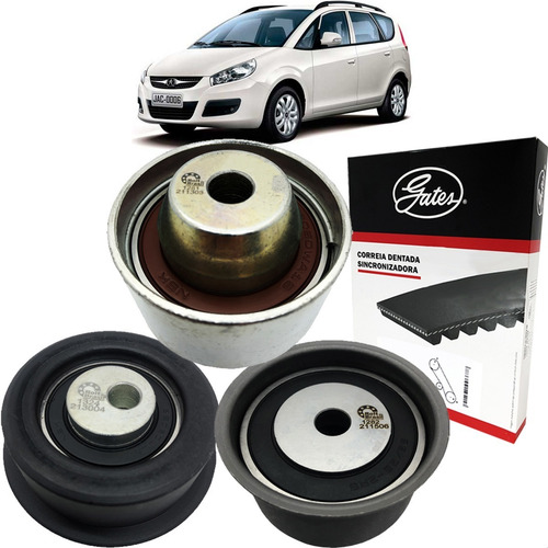 Imagem 1 de 10 de Kit Correia Dentada Eixo Balanceador Tensor Jac J6 2.0 16v