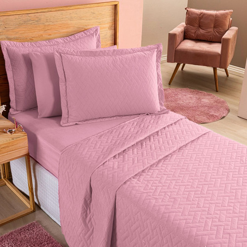 Colcha Cobre Leito Jogo Roupa Cama Solteiro Matelado Macio