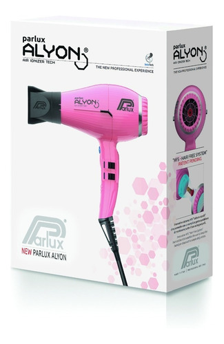 Secador de pelo Parlux Alyon Air Ionizer Tech rosa 220V