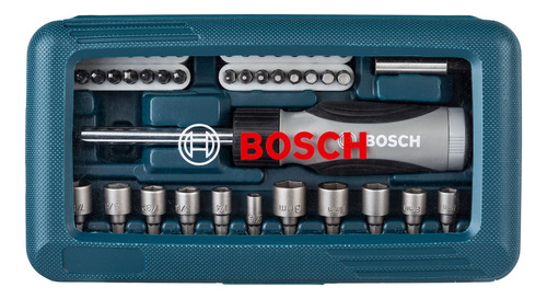 Set Kit De Puntas Y Dados Para Atornillar Bosch 46 Piezas