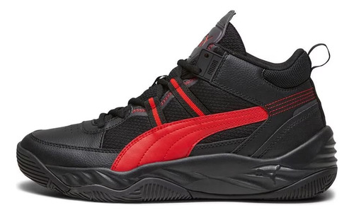 Tenis Puma Rebound Future Nextgen Originales Negro Rojo 27