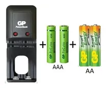 Comprar 2 Cargadores Gp Smart Energy + Aa\u002F1000 *2 + Aaa\u002F400 *2 