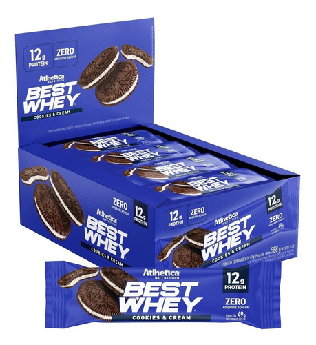 Barrinha Proteica Gourmet Best Whey Bar (12x49g) Atlhetica