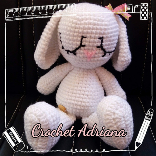 Conejita Amigurumi Crochet Beige