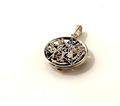 Pentagrama Plata Ley.925  Mini - Amuleto Tetragramaton