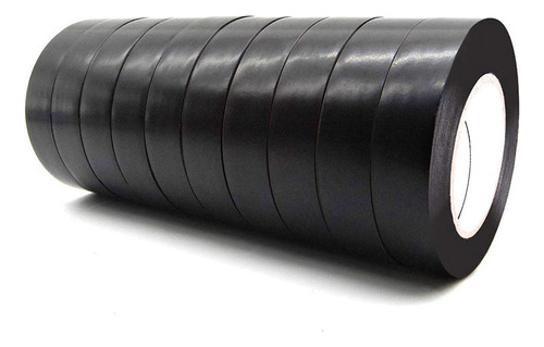 Fitas Isolante Anti-chama 10 Unidades 10 Metros X 19mm Preto