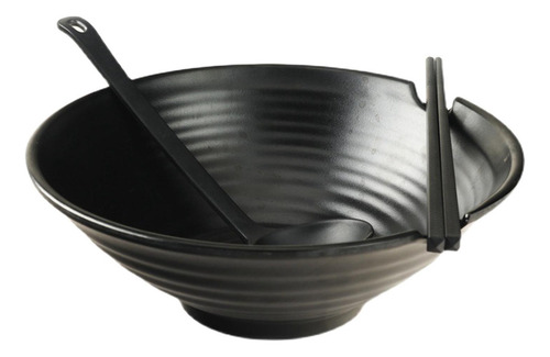 Cuenco De Ramen Japonés Con Cuchara Y Palillos A Juego Para