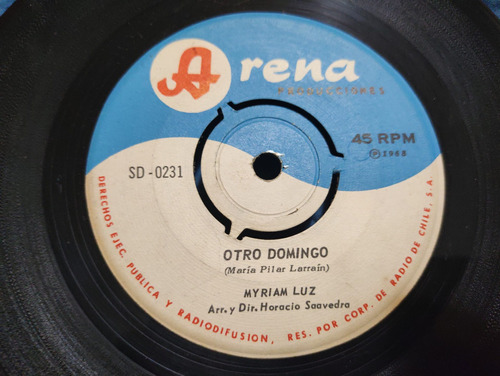 Vinilo Single De Myrian Luz Otro Domingo (e102