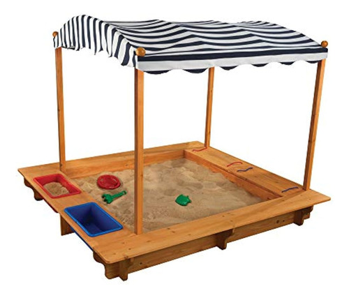 Caja De Arena De Madera Cubierta Para Exteriores Kidkraft Co