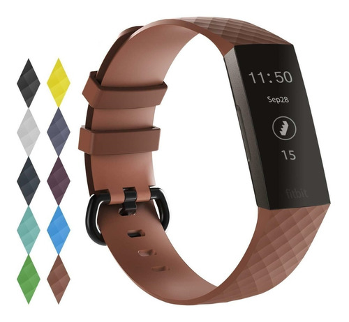 Malla De Silicona Goma Para Fitbit Charge 3 4 Se