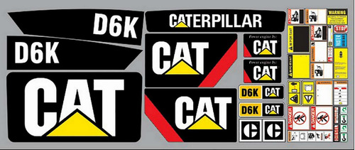 Kit De Calcomanías Para Caterpillar D6k
